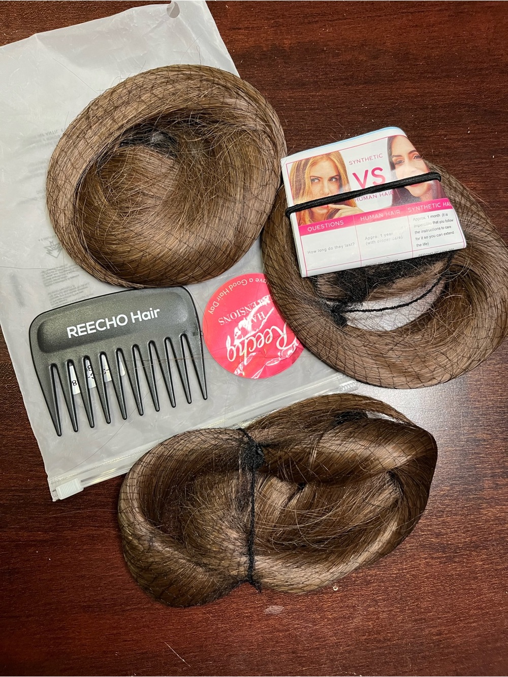 Long Wavy Synthetic Wig - Light Brown Blend - Picture 4 of 4